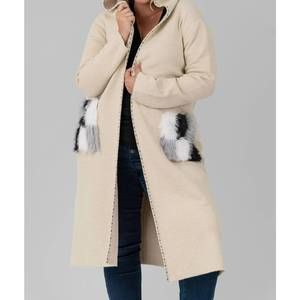 NEW JOH stella hooded coat in beige
